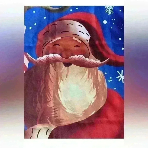 Vintage Santa Claus Outdoor Flag 26 1/2” X 37 1/2” - Picture 3 of 5